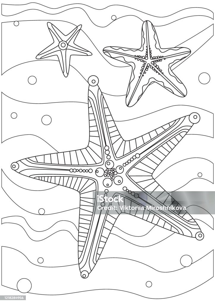 echinoderm coloring pages