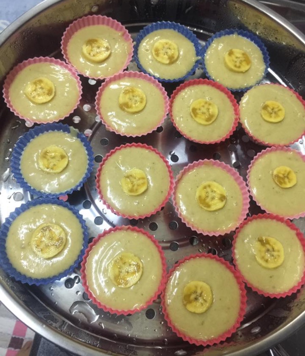 apam pisang sukatan cawan