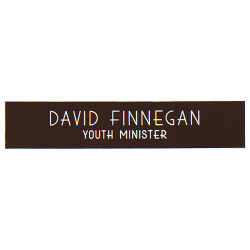 Custom Plastic Engraved Wall Sign, 2" x 10"