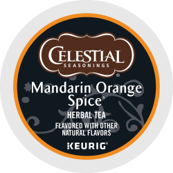 Celestial Seasonings® Single-Serve K-Cup® Pods, Mandarin Orange Tea, Box Of 24