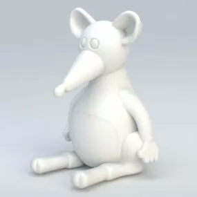 Cartoon Rat 3d model