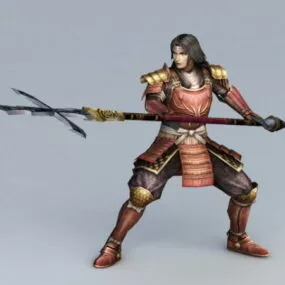 Japanese Samurai Warrior 3d model