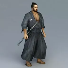 Japanese Ronin Warrior 3d model