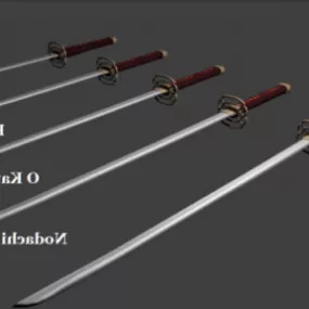 Japan Katana Sword Samurai 3d model