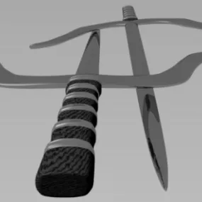 Ninja Sai Samurai Weapon 3d model