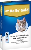 Bolfo Gold 40 Anti vlooienmiddel - Kat - 0 Tot 4 kg - 2 pipetten