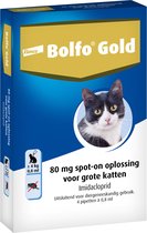 Bayer Bolfo Gold 80 Anti vlooienmiddel - Kat - > 4 kg - 4 pipetten