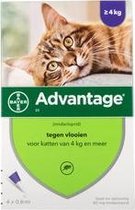 Advantage 80 Vlooiendruppels Kat - Vanaf 4 kg - 4 Pipetten