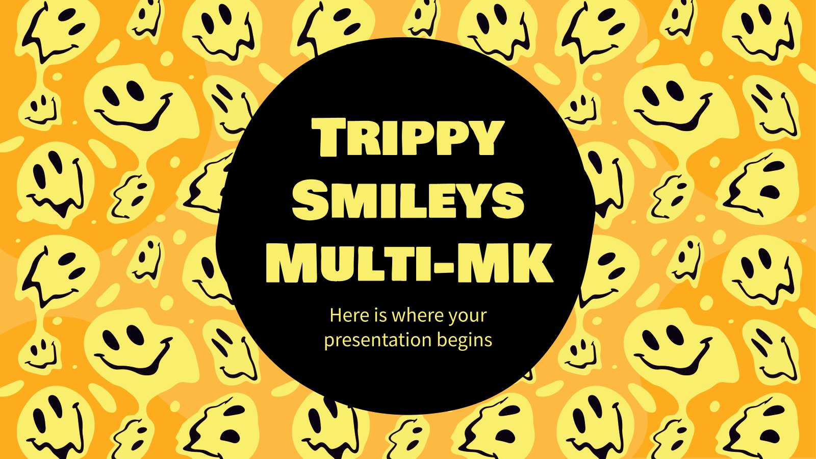 Trippy Smileys Multi-MK presentation template 