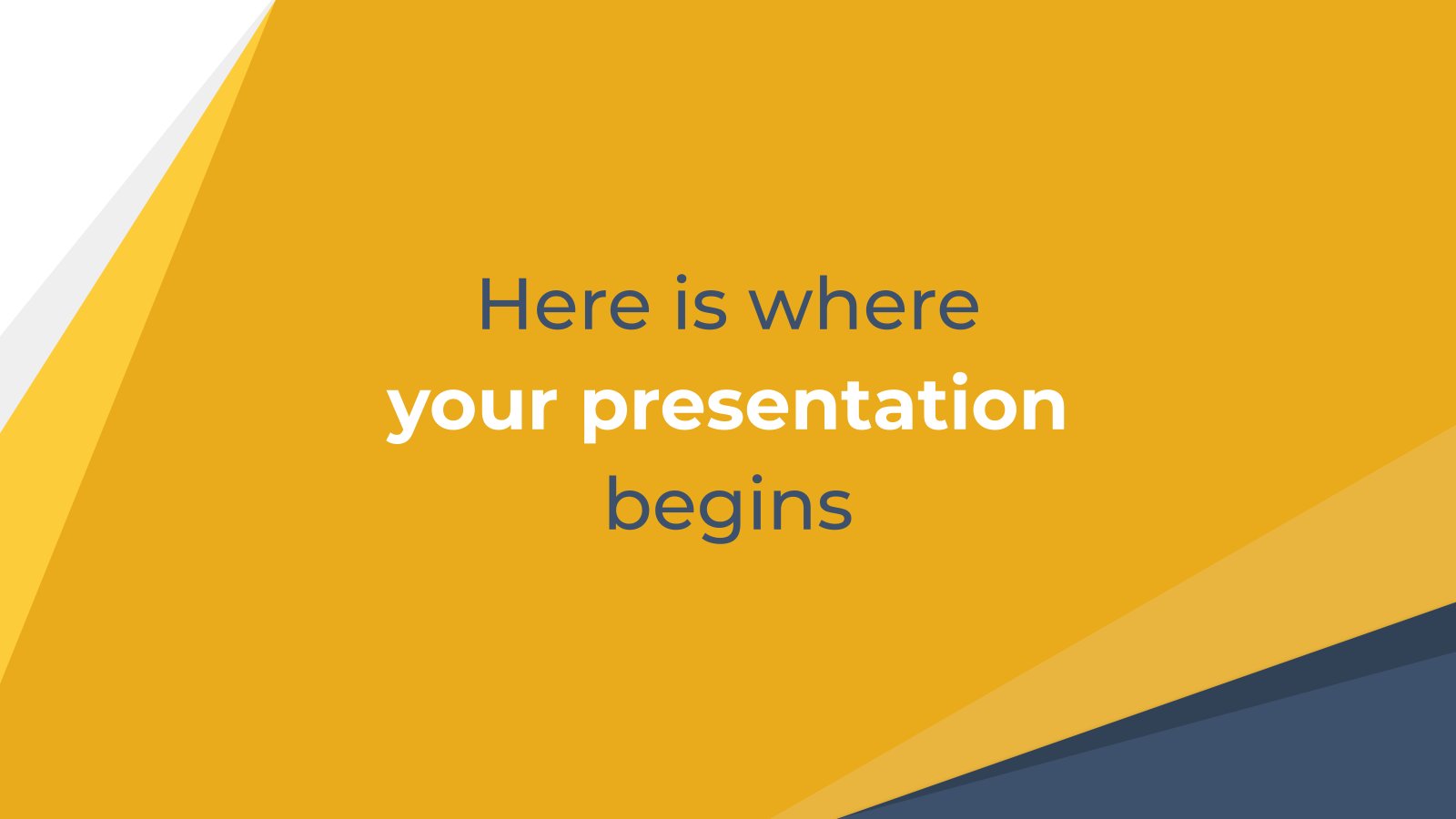 Yellow Abstract Business presentation template 