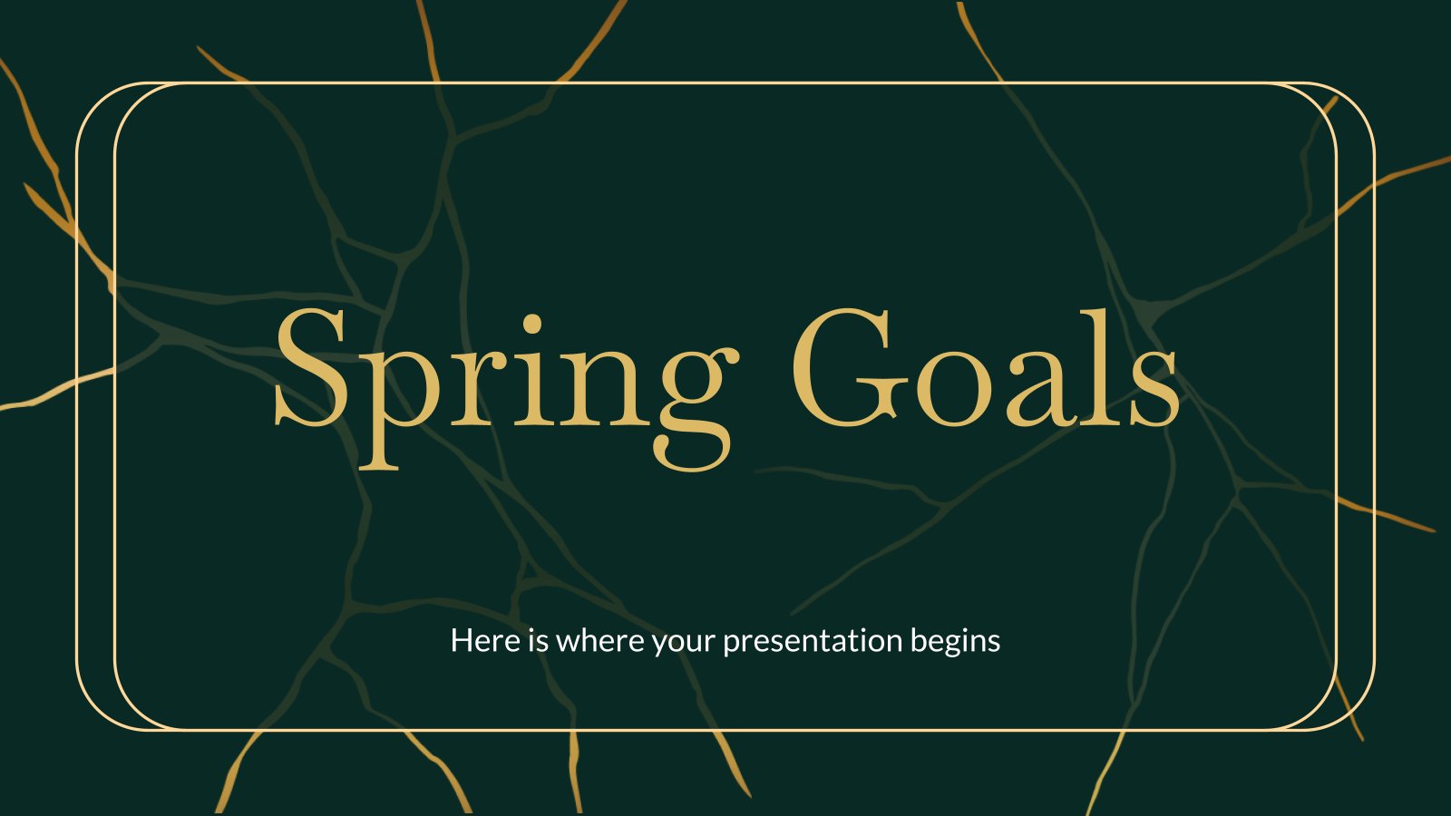 Spring Goals presentation template 