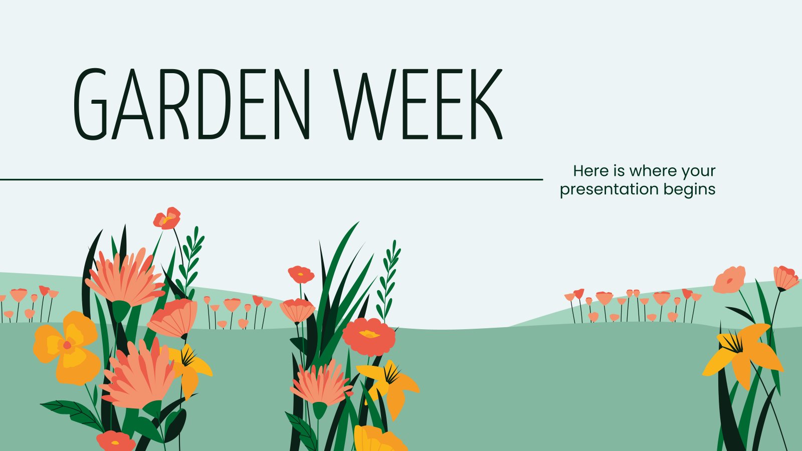 Garden Week presentation template 