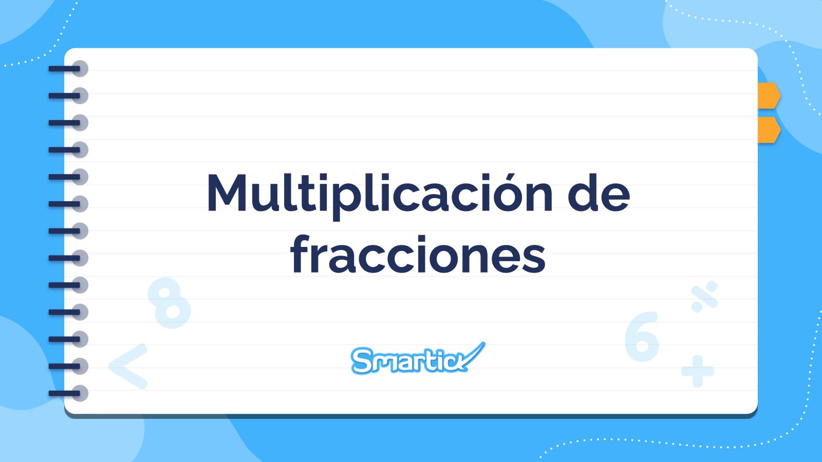 Plantilla de presentación Multiplicar fracciones