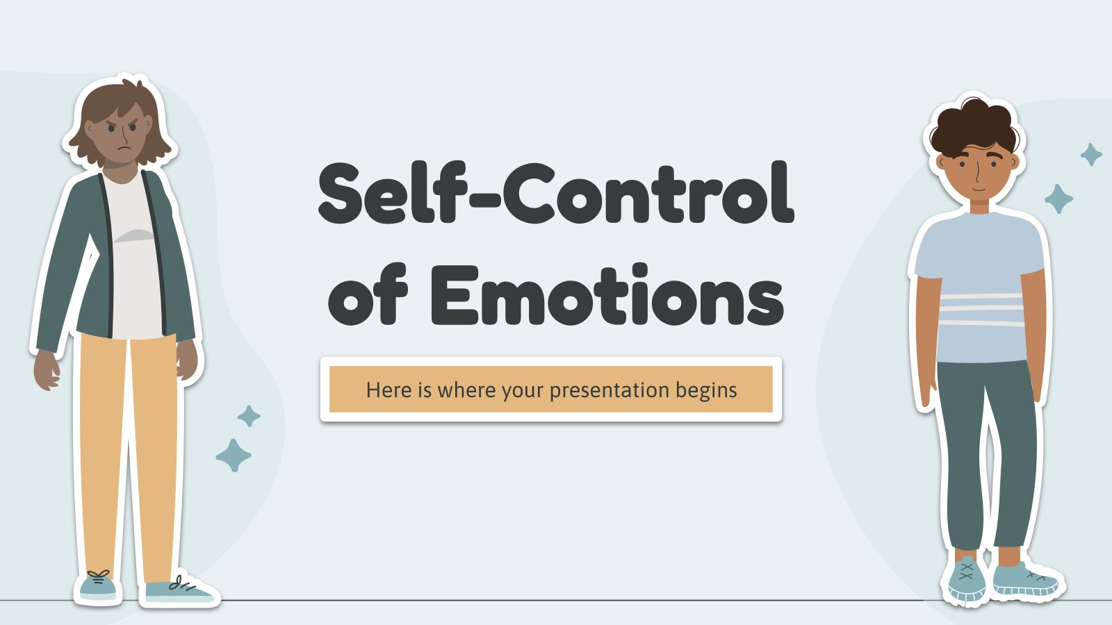 Self-Control of Emotions presentation template 