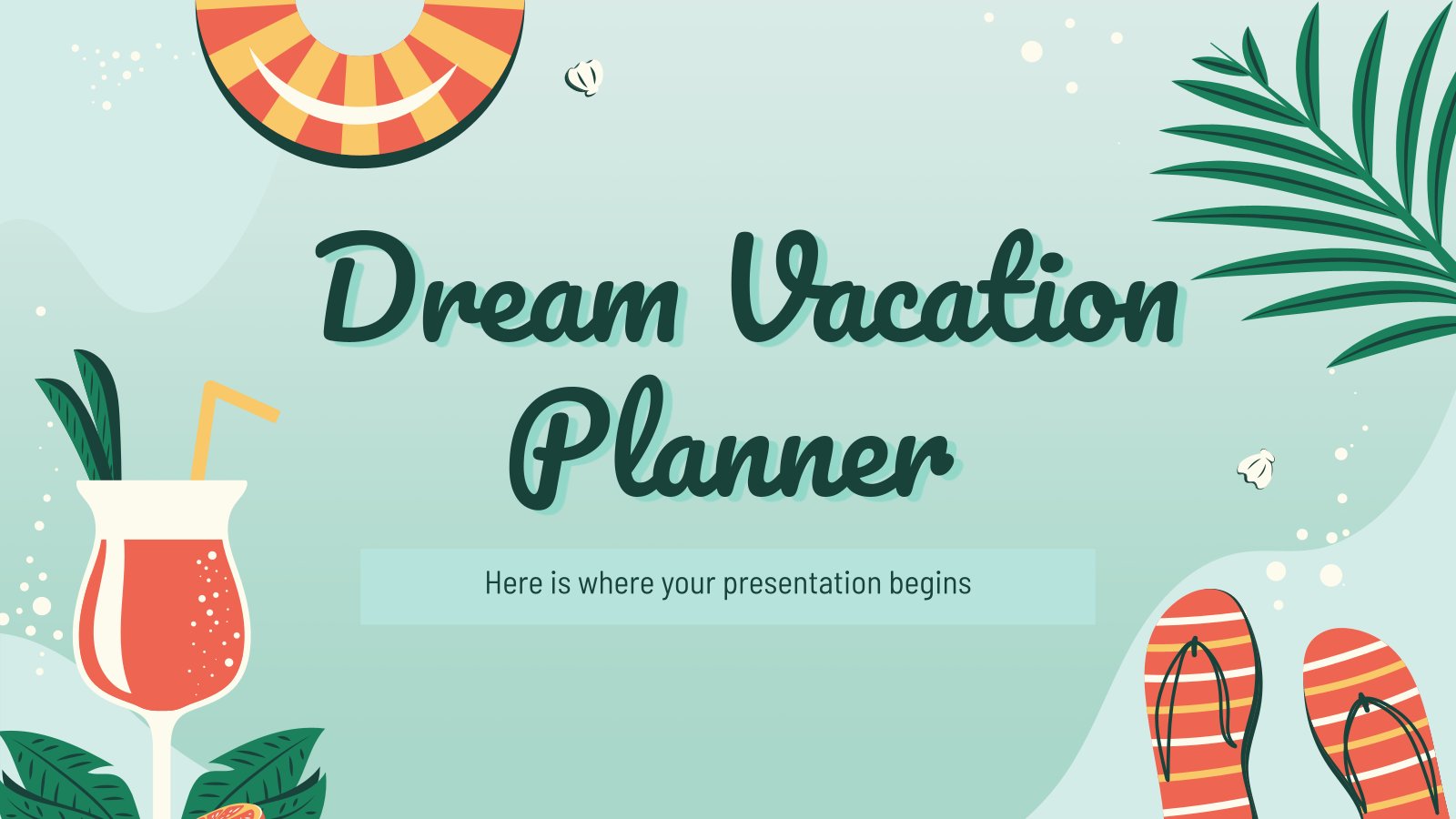 Dream Vacation Planner presentation template 