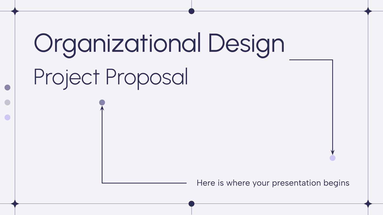 Plantilla de presentación Propuesta de proyecto de diseño organizacional