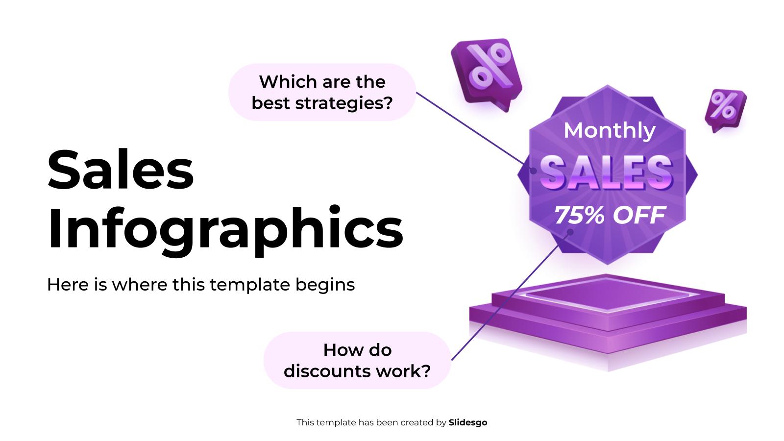 Sales Infographics presentation template 