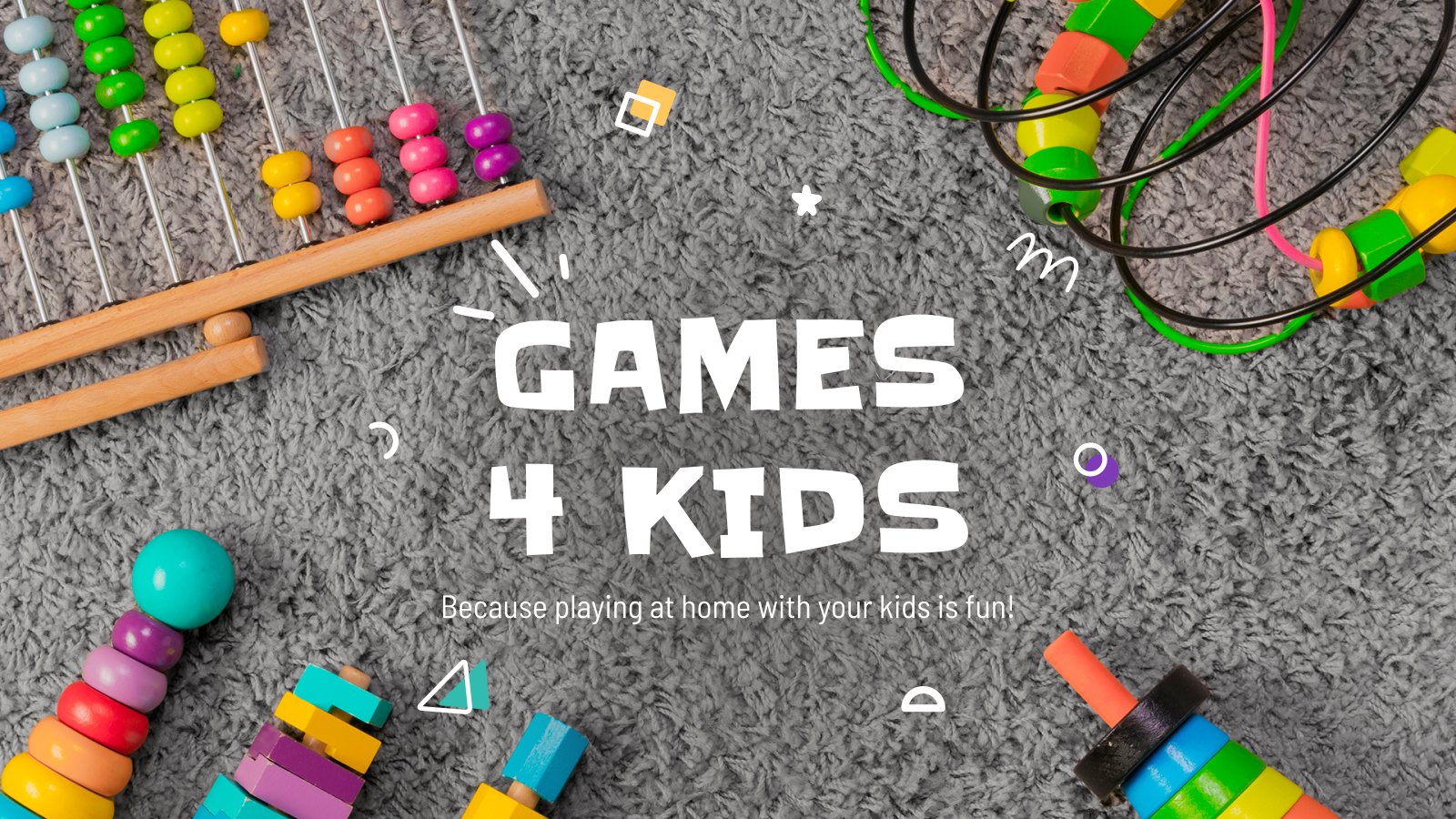 Games for Kids presentation template 