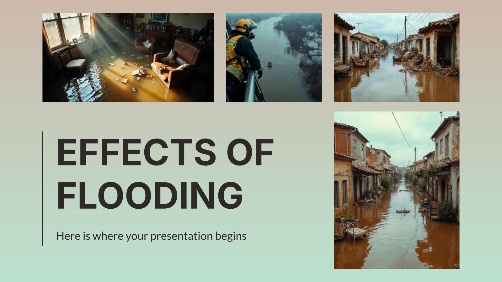 Effects of Flooding presentation template 