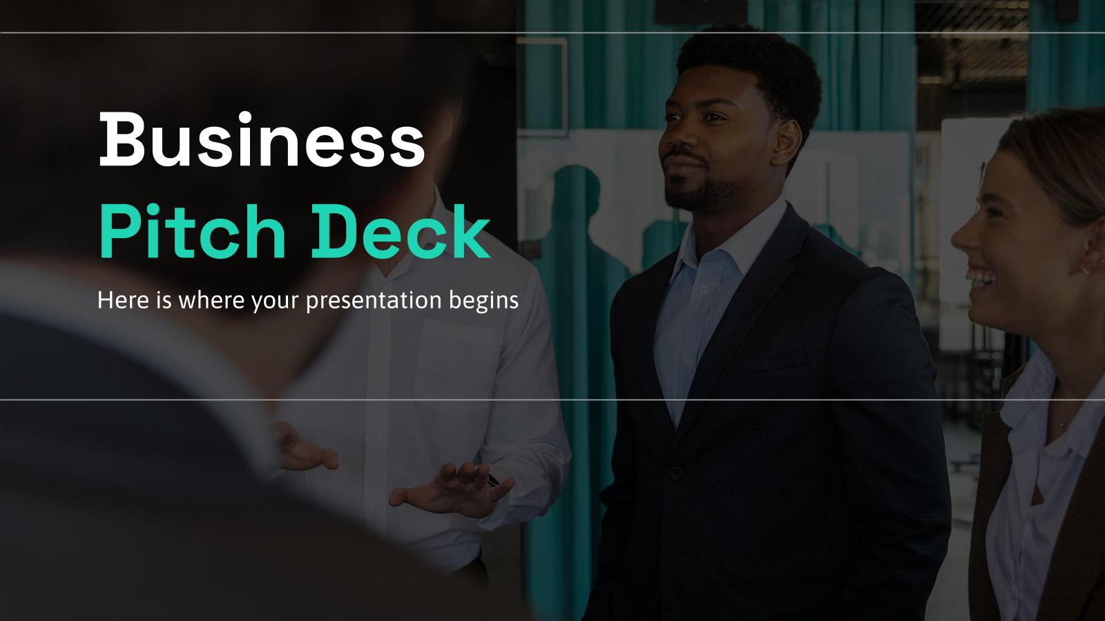 Business Pitch Deck presentation template 