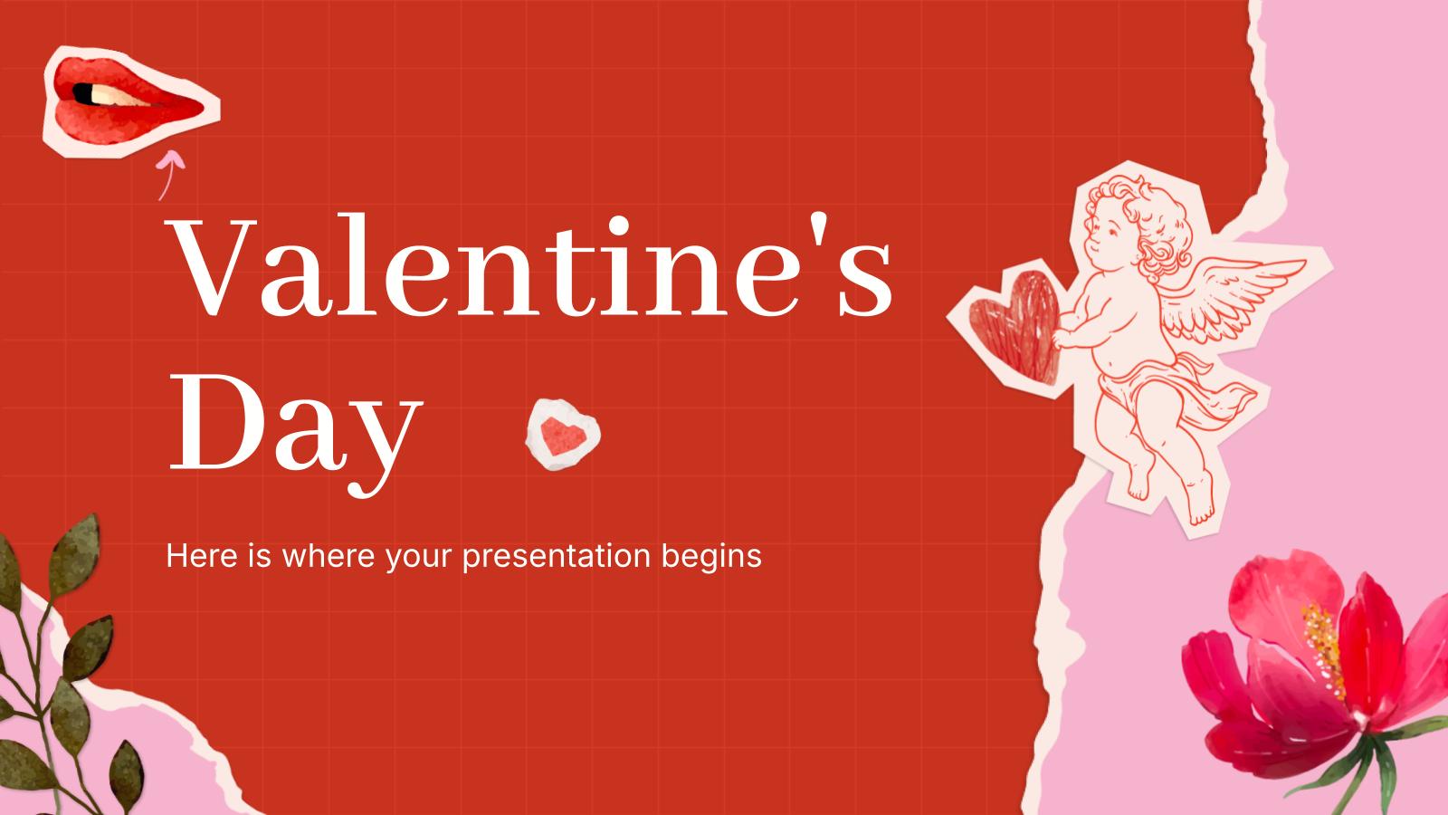 Valentine's Day presentation template 