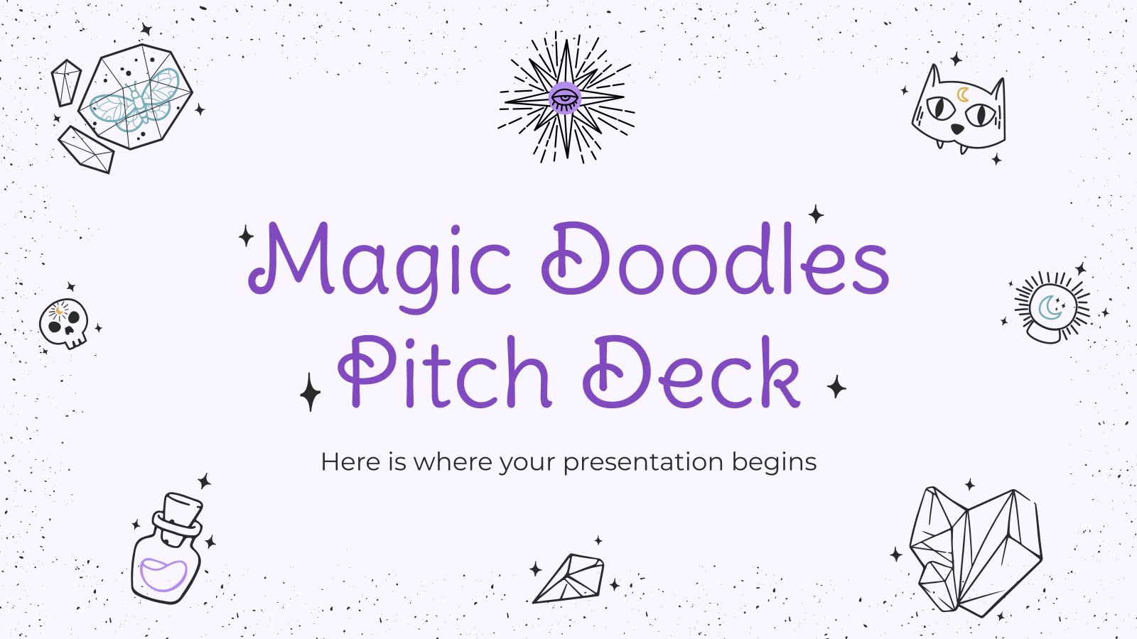 Magic Doodles Pitch Deck presentation template 