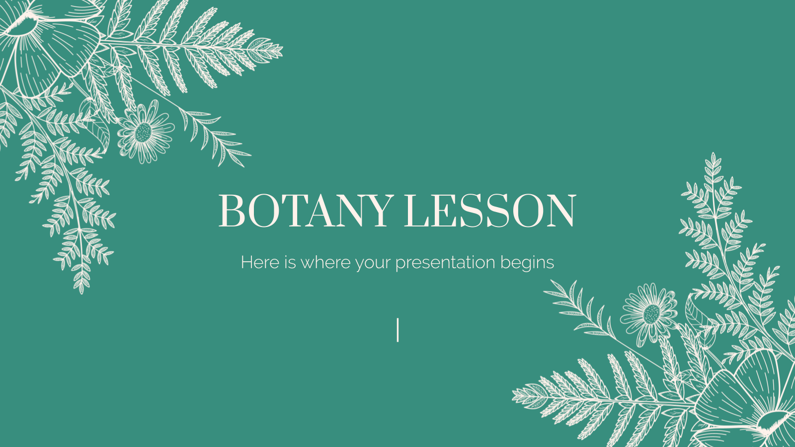 Botany Lesson presentation template 