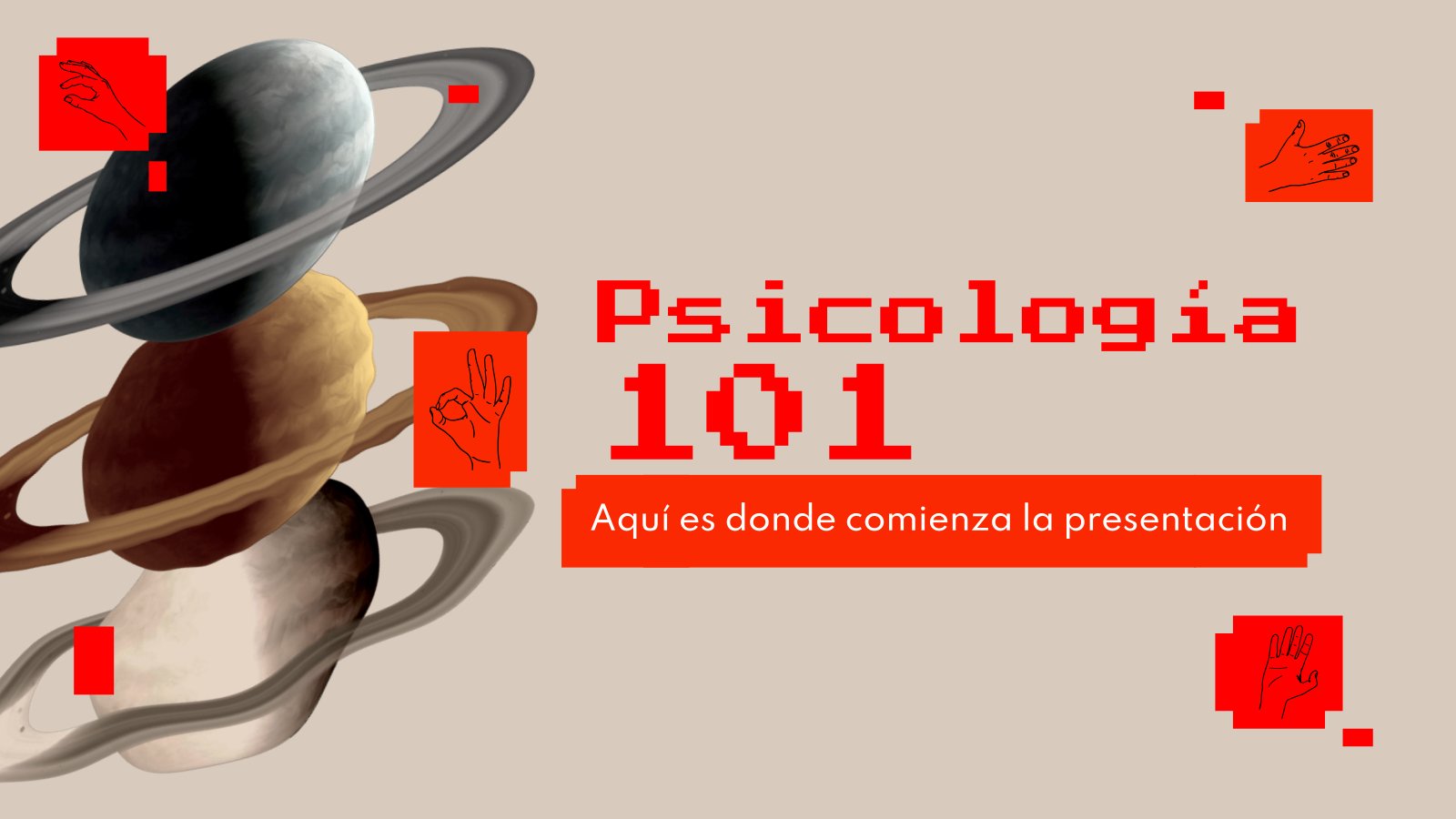 Psychology 101 presentation template 