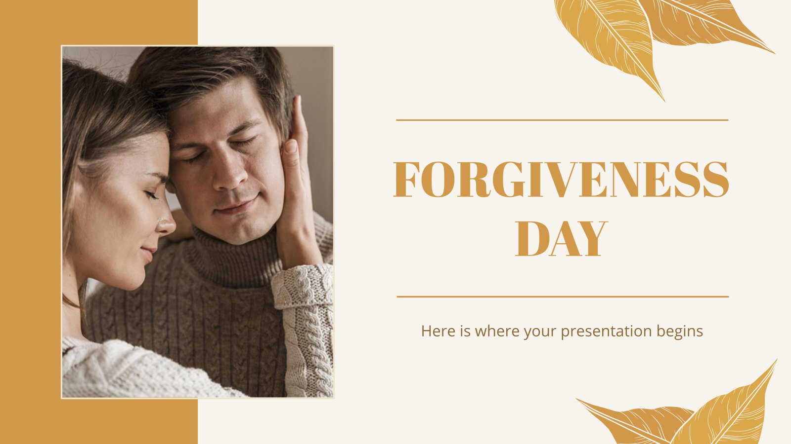 Forgiveness Day presentation template 