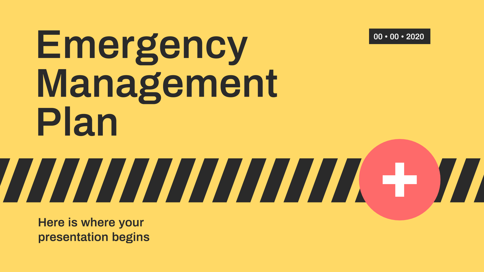 Emergency Management Plan presentation template 