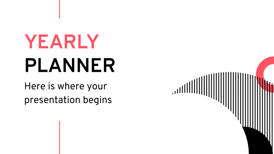Yearly Planner presentation template 