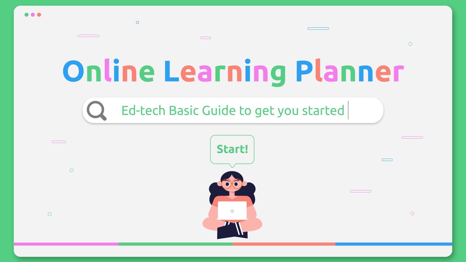 Online Learning Planner presentation template 