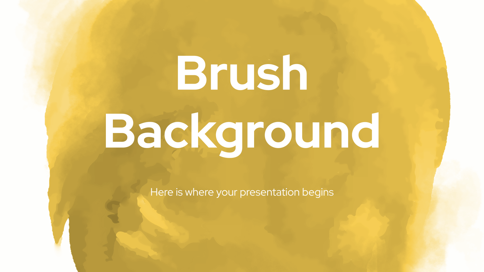 Brush Background presentation template 