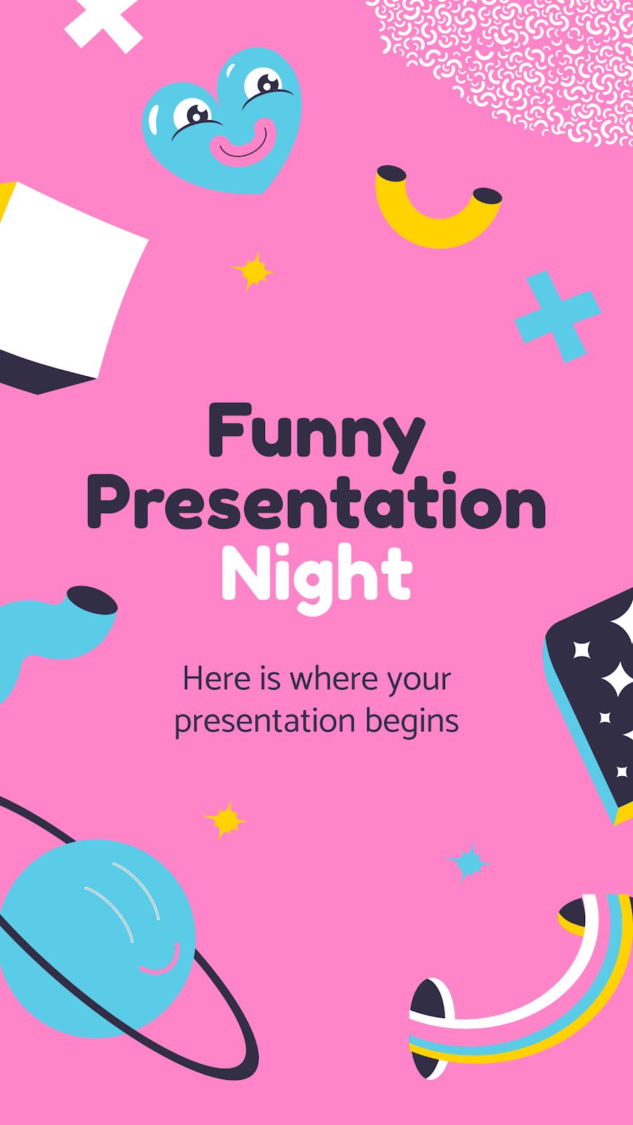 Funny Presentation Night presentation template 