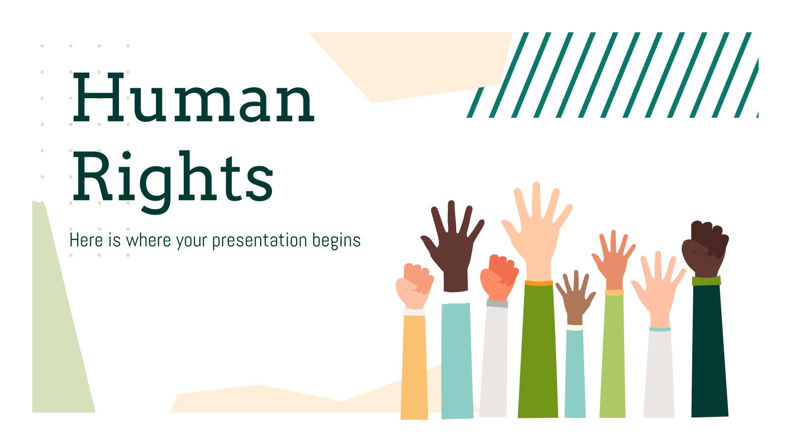 Human Rights Lesson presentation template 