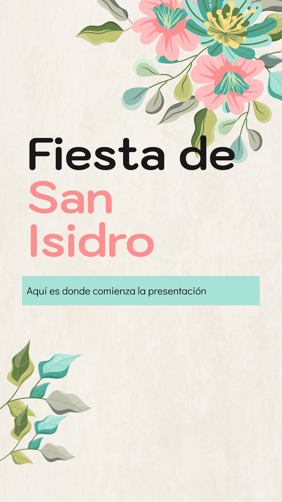 San Isidro Festival presentation template 