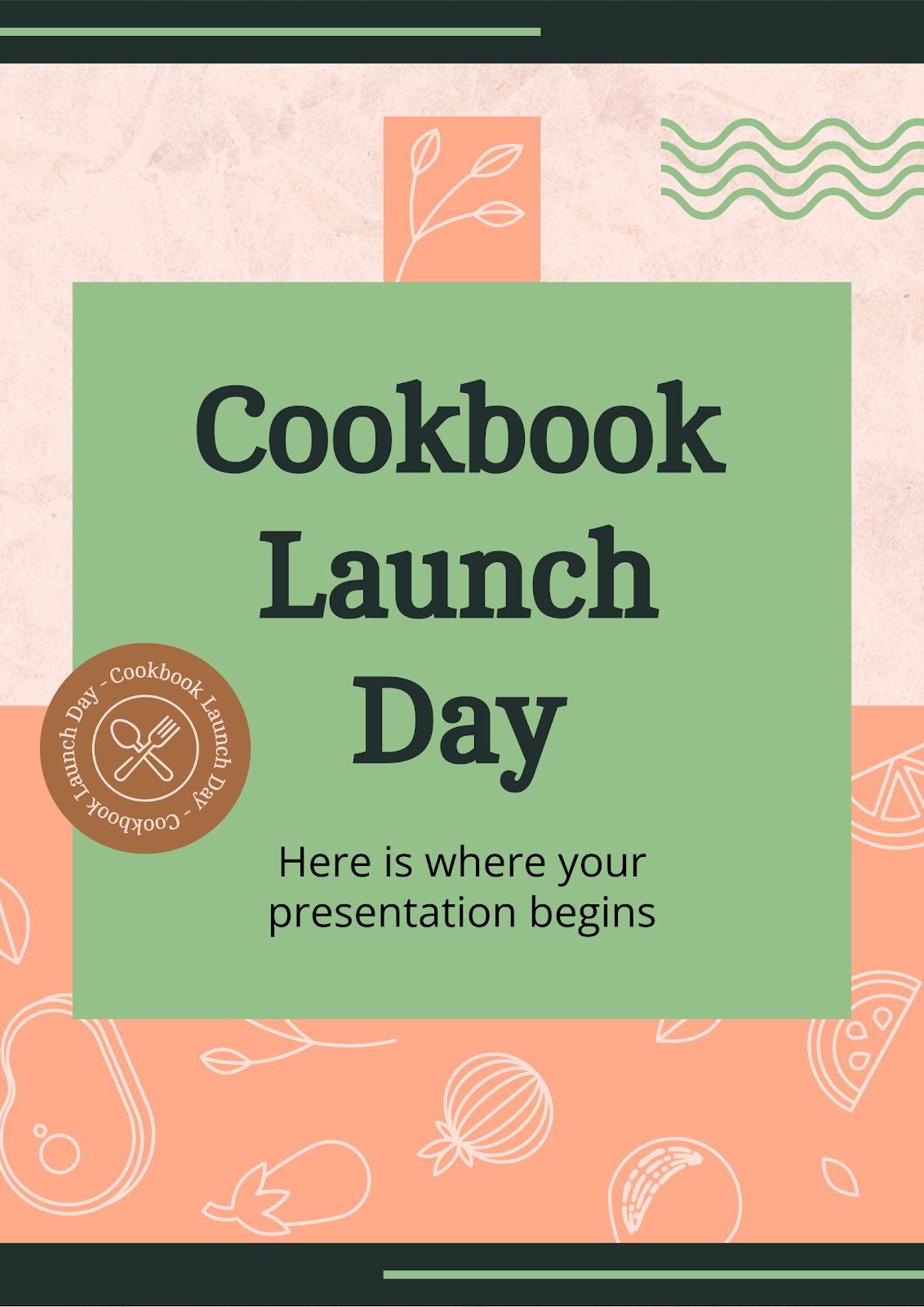 Cookbook Launch Day presentation template 