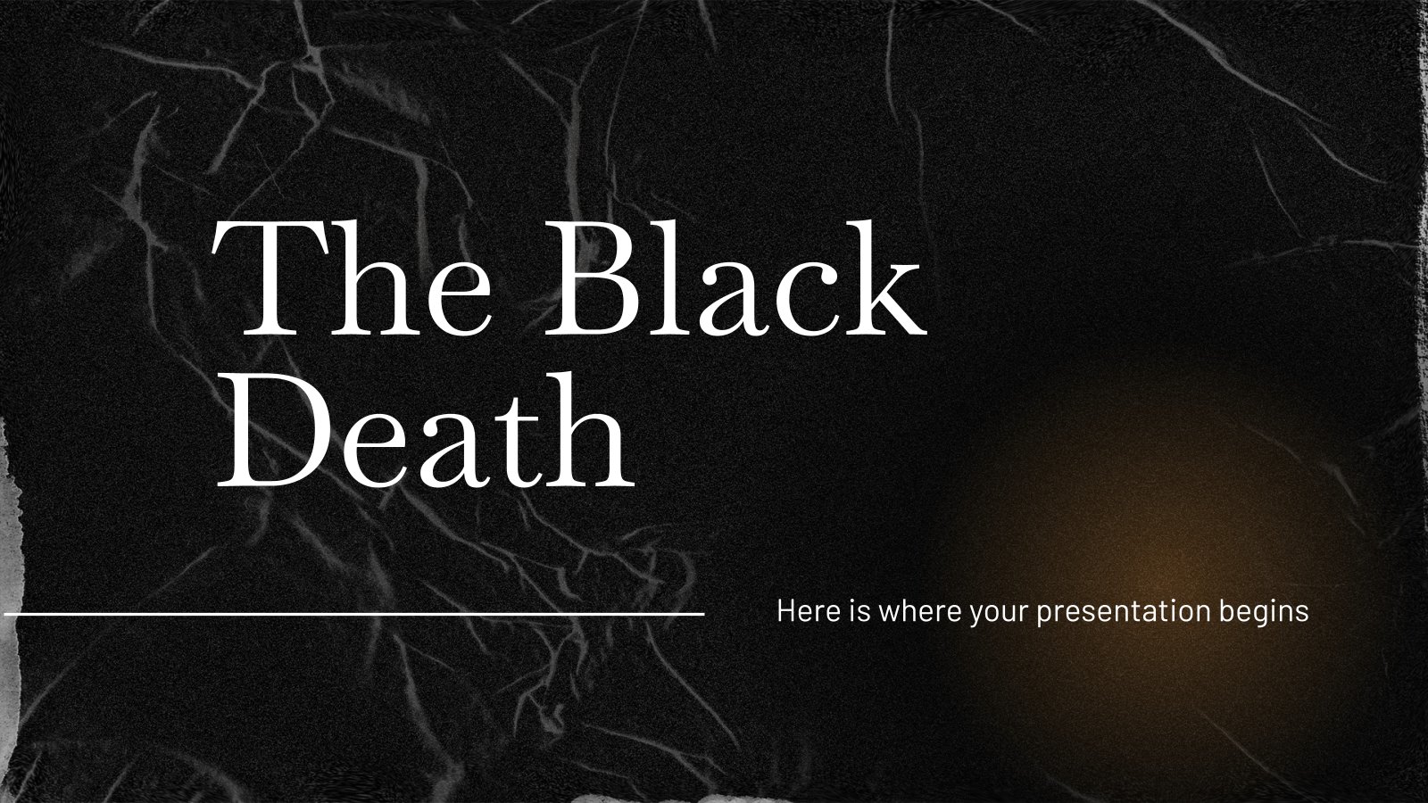 The Black Death presentation template 