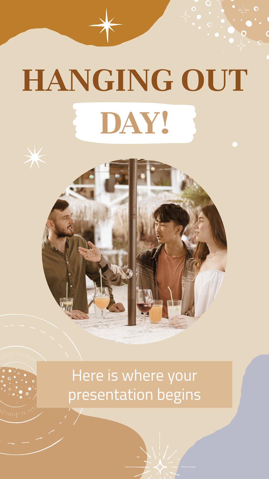 Hanging Out Day! presentation template 