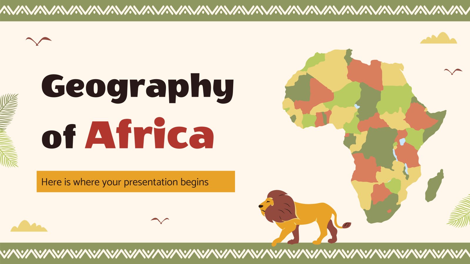 Modelo de apresentação Geografia da África