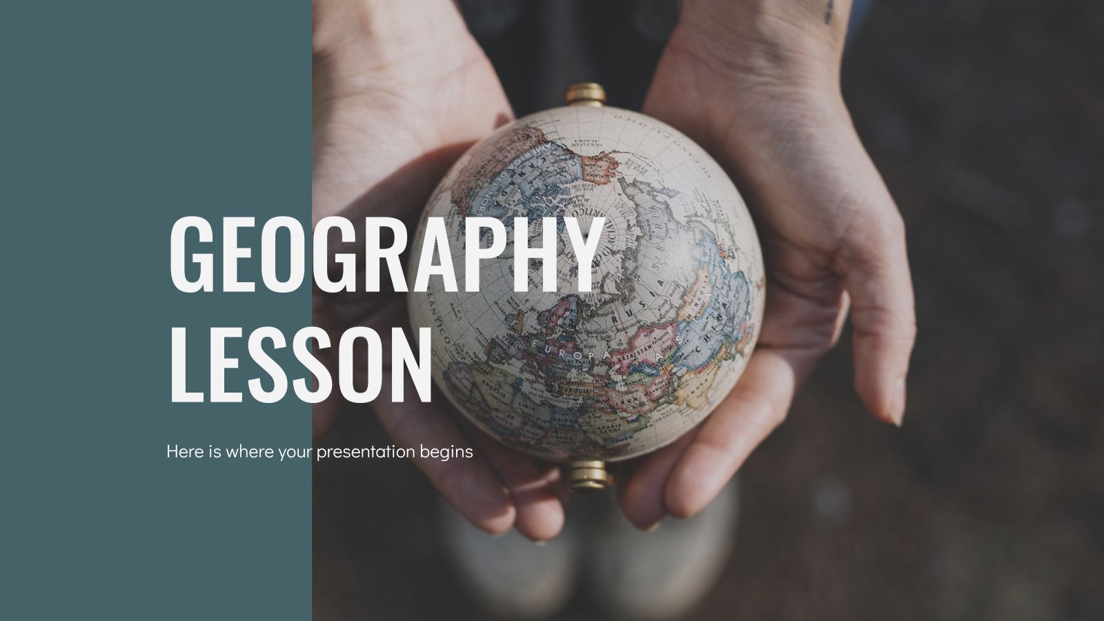 Geography Lesson presentation template 