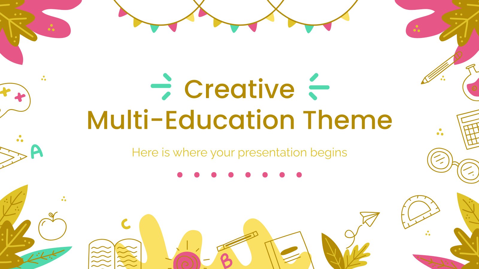 Creative Multi-Education Theme presentation template 