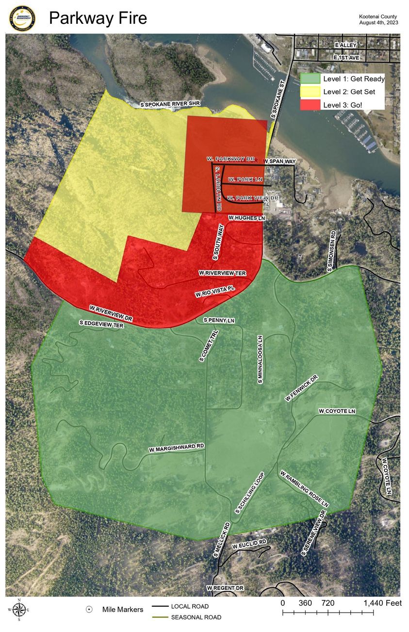 More evacuations called after fire breaks out along Spokane River in ...