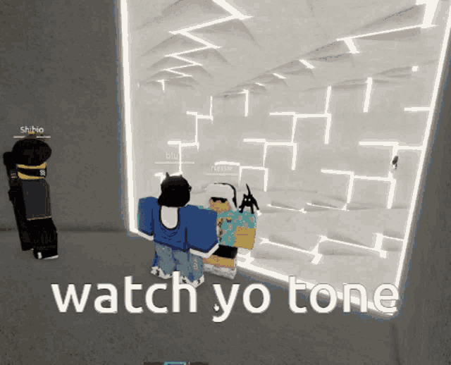 a screenshot of a video game with the words watch yo tone on the bottom