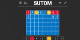 a screenshot of a game called sutom on a computer screen