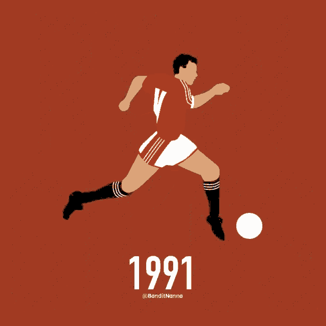 an illustration of a soccer player with the year 2014 on it