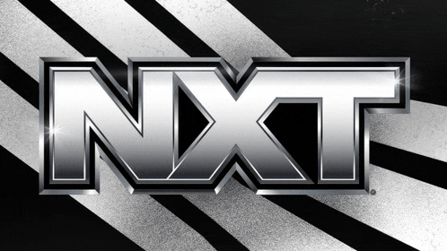 a black and white striped background with the nxt logo on it