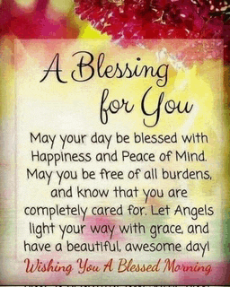 a blessing for you is written on a colorful background