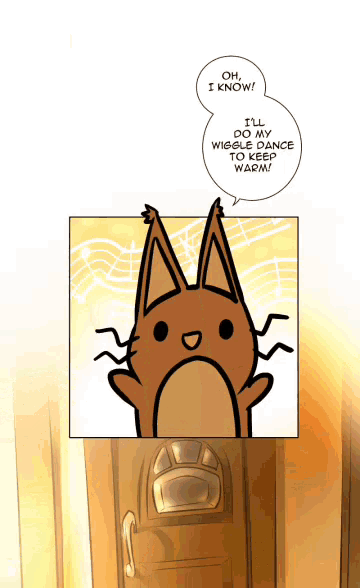 a cartoon of a squirrel with a speech bubble that says oh i know