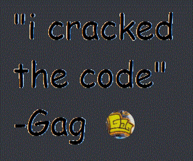 a black background with the words " i cracked the code " on it